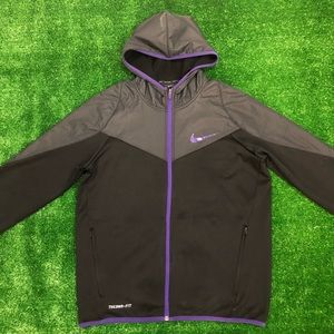 Nike Men's Purple & Black Full-zip Jacket w/ Hood